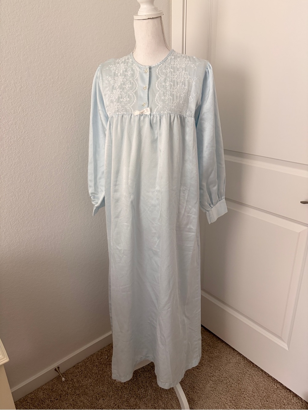 Miss Dior Vintage Satin Nightgown Sz Small